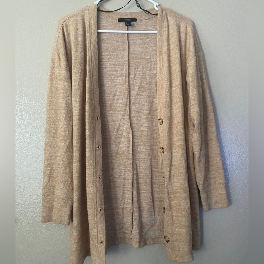 Forever21 Cream Cardigan